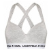 KARL LAGERFELD Podprsenka bez kostíc Logo 211W2109 Sivá