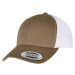 YP CLASSICS RECYCLED RETRO TRUCKER CAP 2-TONE olive/white