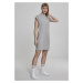 Women's tortoise dress with extended shoulder grey