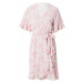 SISTERS POINT Košeľové šaty 'NEW GRETO-14'  pastelovo modrá / marhuľová / rosé / pastelovo ružov