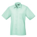 Premier Workwear Pánska košeľa s krátkym rukávom PR202 Aqua -ca. Pantone 344