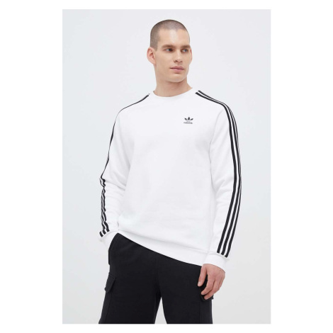 Mikina adidas Originals IA4862-WHITE, pánska, biela farba, s nášivkou