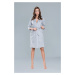 Megan bathrobe with 3/4 sleeves - melange