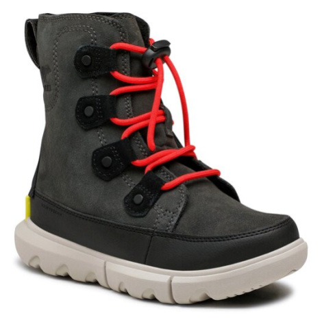 Sorel Snehule Youth Sorel Explorer Lace Wp NY4897-093 Čierna