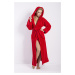 Dámsky župan DKaren DKaren_Plus_Size_Long_Housecoat_Diana_Red