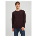 Jack&Jones Sveter 12157321 Bordová Regular Fit