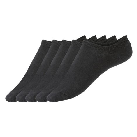 LIVERGY® Pánske členkové ponožky, 5 párov (čierna)