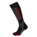 Lyžiarske podkolienky (ponožky) BLIZZARD Allround wool ski socks,black anthracite red