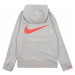 Nike Sportswear Tepláková bunda  sivá / biela / červená