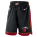 Nike Miami Heat Icon Edition NBA Swingman Shorts - Pánske - Kraťasy Nike - Čierne - AJ5620-010