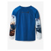Modré chlapčenské vzorované tričko Desigual Javier