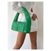 Zelená prešívaná kabelka