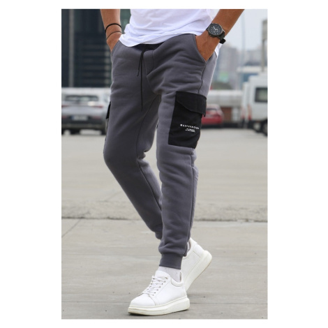 Madmext Smoked Pocket Detailed Sweatpants 5475