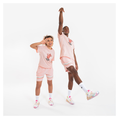 Basketbalové tričko TS 900 NBA Miami Heat muži/ženy ružové TARMAK