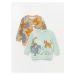 LC Waikiki Crew Neck Long Sleeve Printed Baby Boy Sweatshirt 2 Pack