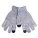 Yoclub Detské rukavice s dotykovým displejom RED-0245C-AA5E-002 Grey
