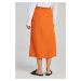 SUKŇA GANT REL MIDI LINEN BLEND SKIRT oranžová