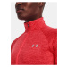 Červené športové tričko Under Armour Tech 1/2 Zip - Twist