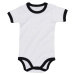 Babybugz Dojčenské body s krátkym rukávom BZ19 White