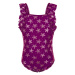 Dievčenské plavky COLOR KIDS Swimsuit w. frills-festival fuchsia