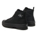 Calvin Klein Jeans Plátenky Lugged Hybrid Laceup Mid Ml Mtr YW0YW01519 Čierna