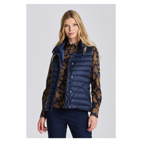 VESTA GANT LIGHT DOWN GILET EVENING BLUE