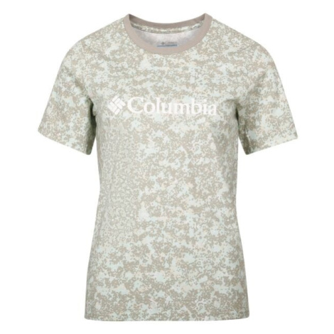 Columbia NORTH CASCADES™ PRINTED TEE Dámske tričko, svetlo zelená, veľkosť