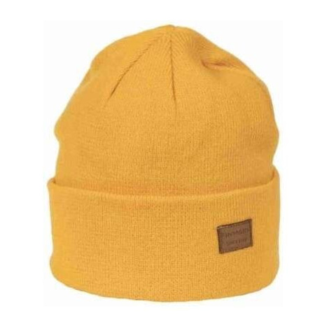 Finmark Zimná čiapka Zimná pletená čiapka, žltá, veľkosť