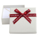 JKBOX Papierová krabička s bordó mašľou Special Day na strednej sadu šperkov IK005