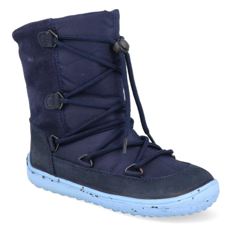 Barefoot detské snehule Be Lenka - Snowfox Kids 2.0 modré