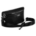 Čierna vzorovaná crossbody kabelka David Jones CH21004 BLACK