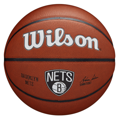 Wilson NBA Team Alliance Brooklyn Nets - Unisex - Lopta Wilson - Oranžové - WTB3100XBBRO