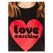 LOVE MOSCHINO Mikina W630657E 2246 Čierna Relaxed Fit
