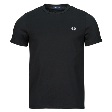 Fred Perry  RINGER T-SHIRT  Tričká s krátkym rukávom Čierna