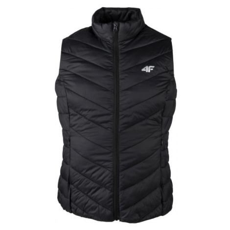 4F WOMEN´S JACKET Dámska vesta, čierna, veľkosť