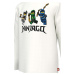 Detská bavlnená košeľa s dlhým rukávom Lego x Ninjago biela farba, s potlačou