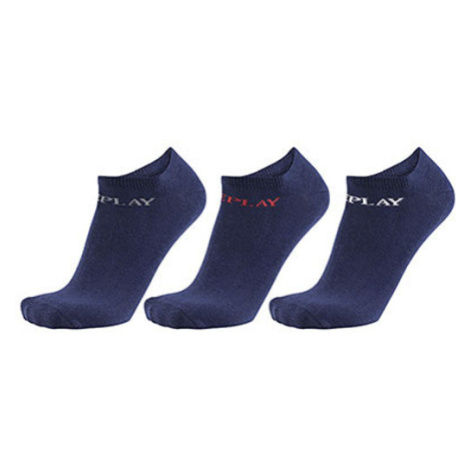 Replay Nízke športové ponožky - 3 páry C100628 Dark Blue