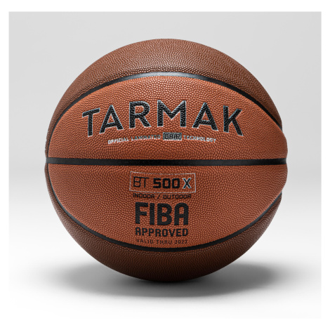 Basketbalová lopta BT500 Grip veľkosť 7 oranžovo-hnedá TARMAK
