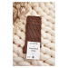 Brown women's socks with decorative embossing