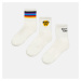 Cropp - Súprava 3 párov ponožiek - Biela