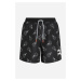 Plavky Karl Lagerfeld Ikonik 2.0 Aop Med Boardshorts Ikonik Outline Aop Black