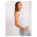 BIELY REBROVANÝ BASIC TOP DHJ-TP-8962.20-WHITE