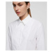 Košeľa Karl Lagerfeld Embroidered Peplum Tunic Shirt