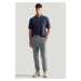 TEPLÁKY GANT REG SHIELD SWEATPANTS GREY MELANGE