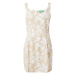 UNITED COLORS OF BENETTON Letné šaty  béžová / prírodná biela