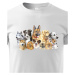 Detské tričko s úžasnou potlačou psov - skvelý darček na narodeniny