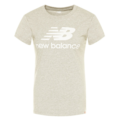 New Balance Tričko Essentials Stacked Logo Tee WT91546 Sivá Athletic Fit