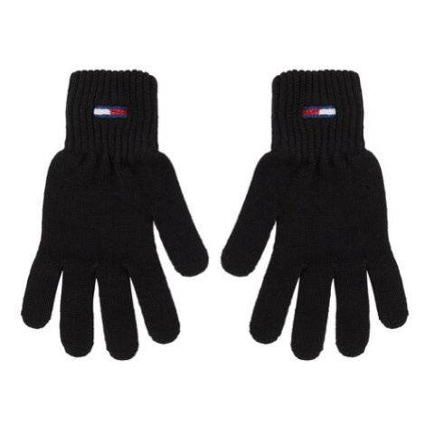 Tommy Jeans Dámske rukavice Tjw Flag Gloves AW0AW15480 Čierna Tommy Hilfiger