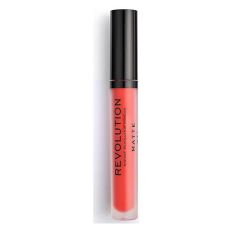 Makeup Revolution  Matte Lip Gloss  Lesky na pery Oranžová