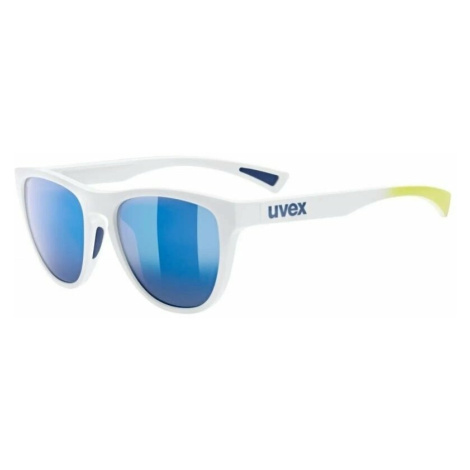 UVEX ESNLT Spirit White Mat/Mirror Blue Cyklistické okuliare